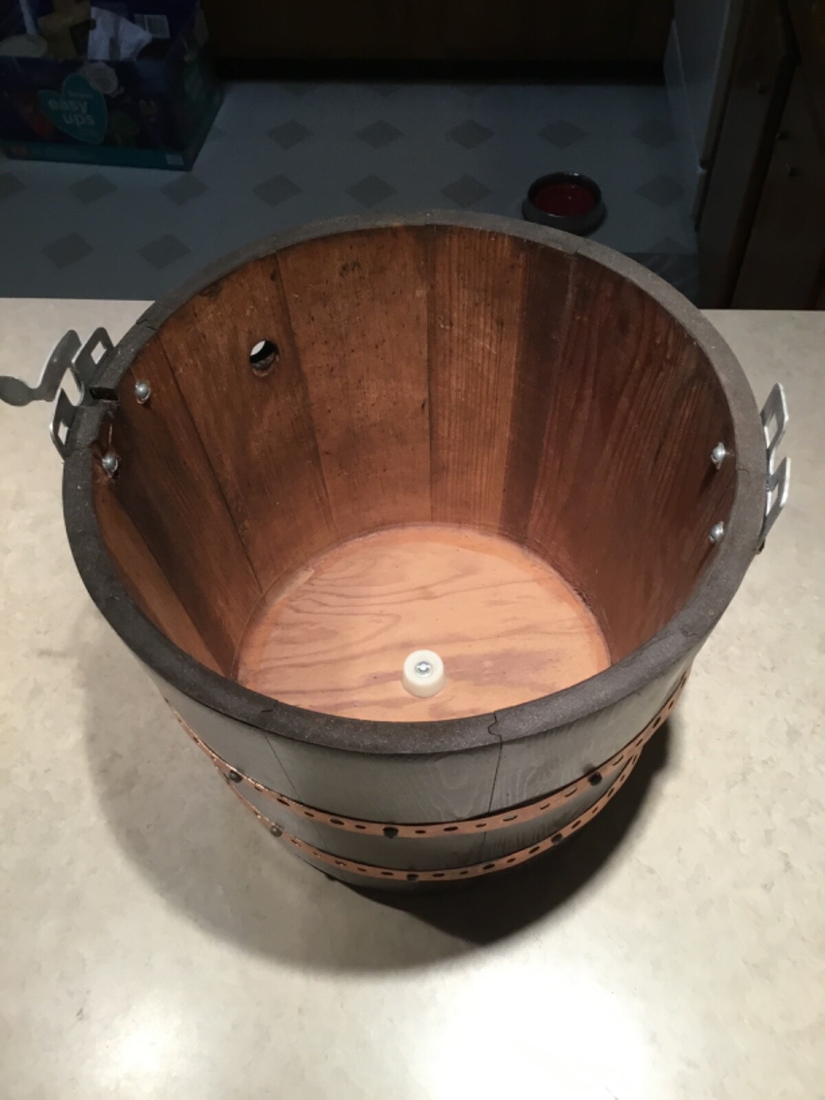 Rival Ice Cream Frozen Yogurt Maker/Freezer Wood Bucket Copper Bands – 5 Qt 8550