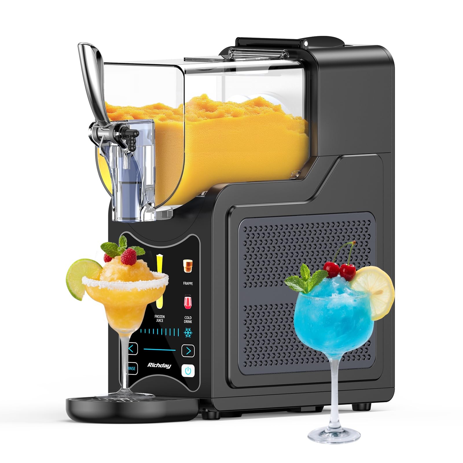 RICHDAY SLUSHIE MACHINE FOR HOME 88OZ FROZEN DRINK MAKER NO ICE SL-3025 – GRAY