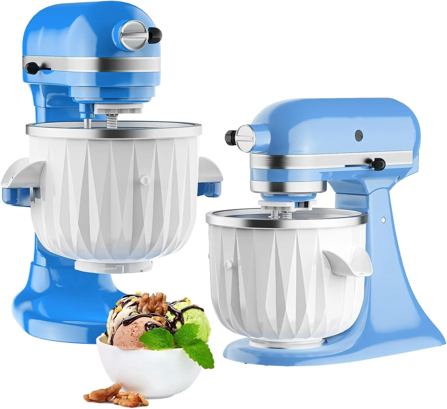 Ice Cream Maker Attachment for KitchenAid Stand Mixers, 2 Quart Ice Cream & Sorb
