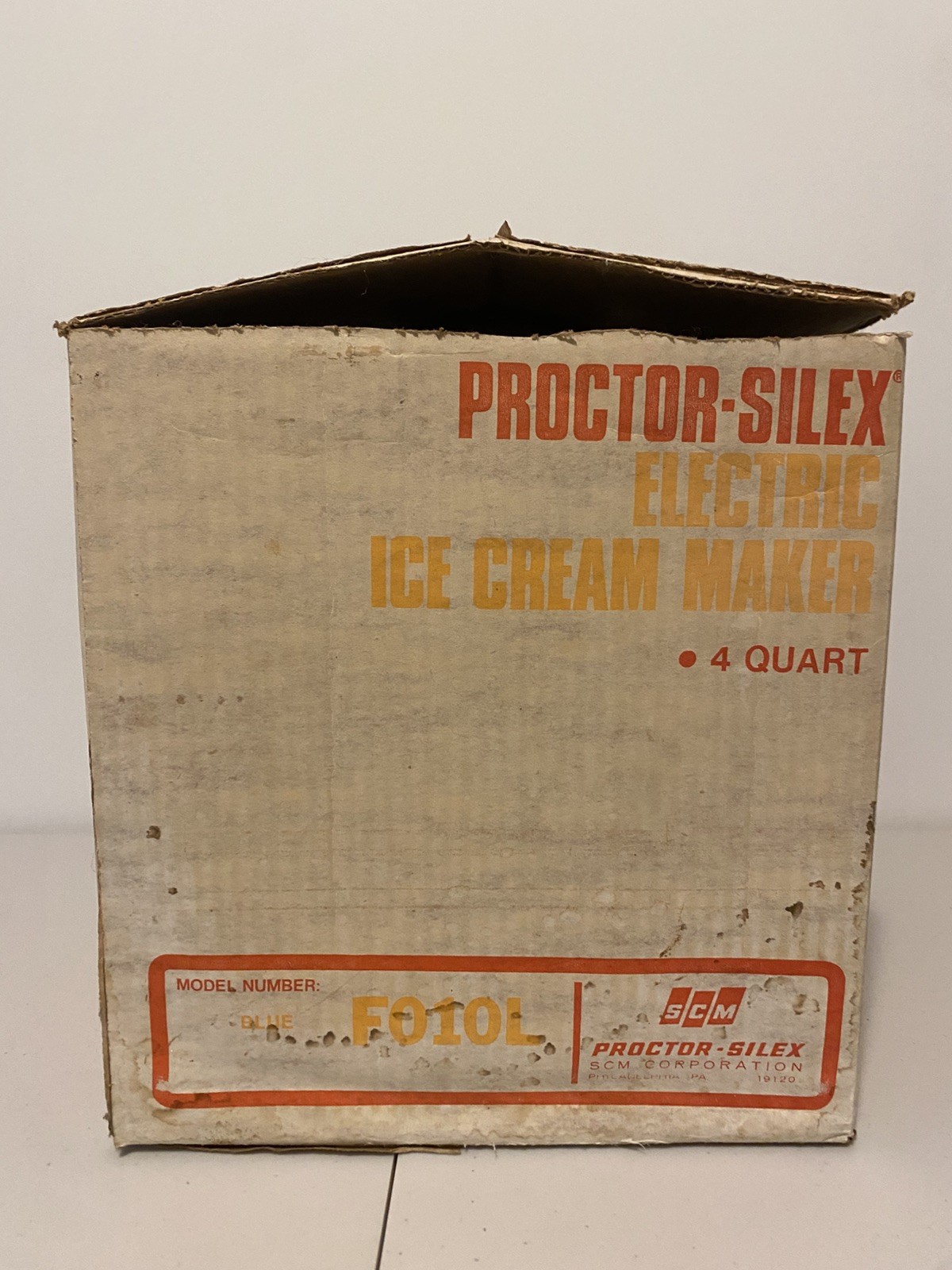 Vintage Proctor Silex Ice Cream Maker 4 Quart With Original Box Tested & Working