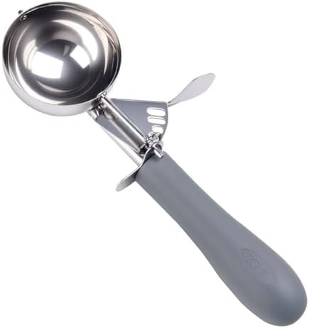 Fayomir 4 OZ Scoop, #8 Disher, Large Ice Cream Scoop with Trigger, Muffin Scoop,