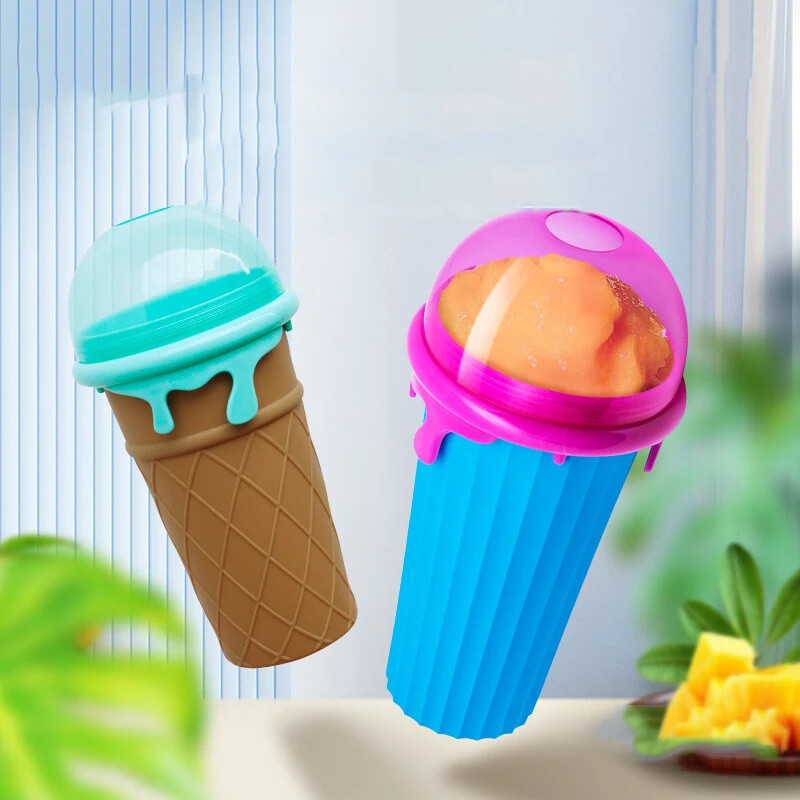 🎖️500 ml slush cup. Quick frozen smoothie. magic ice cream, slushy maker