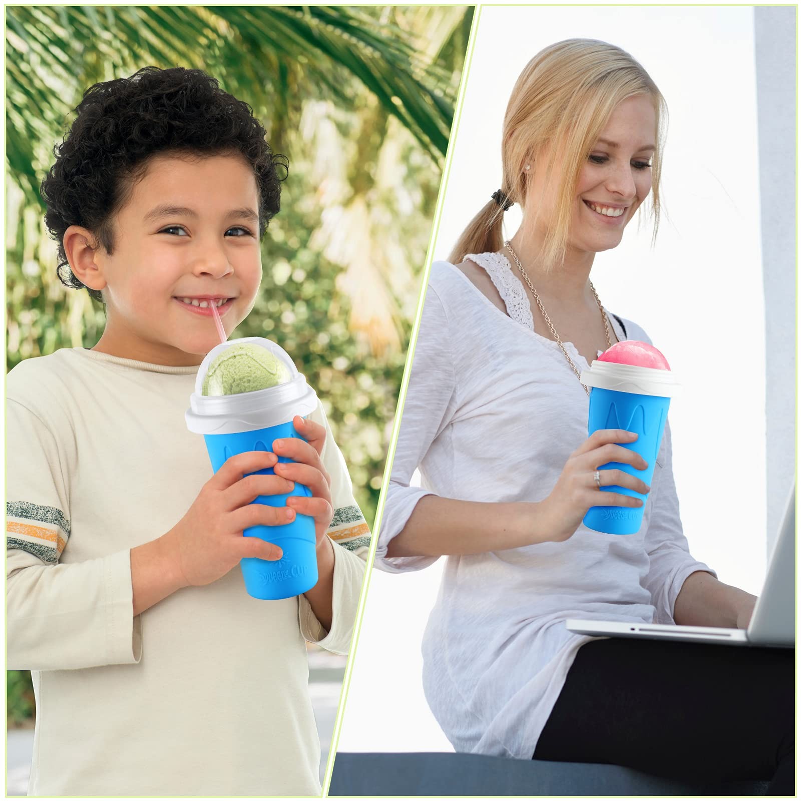 Slushie Maker Cup Ice Cream Gadgets Gifts Boys Girls Teens Students