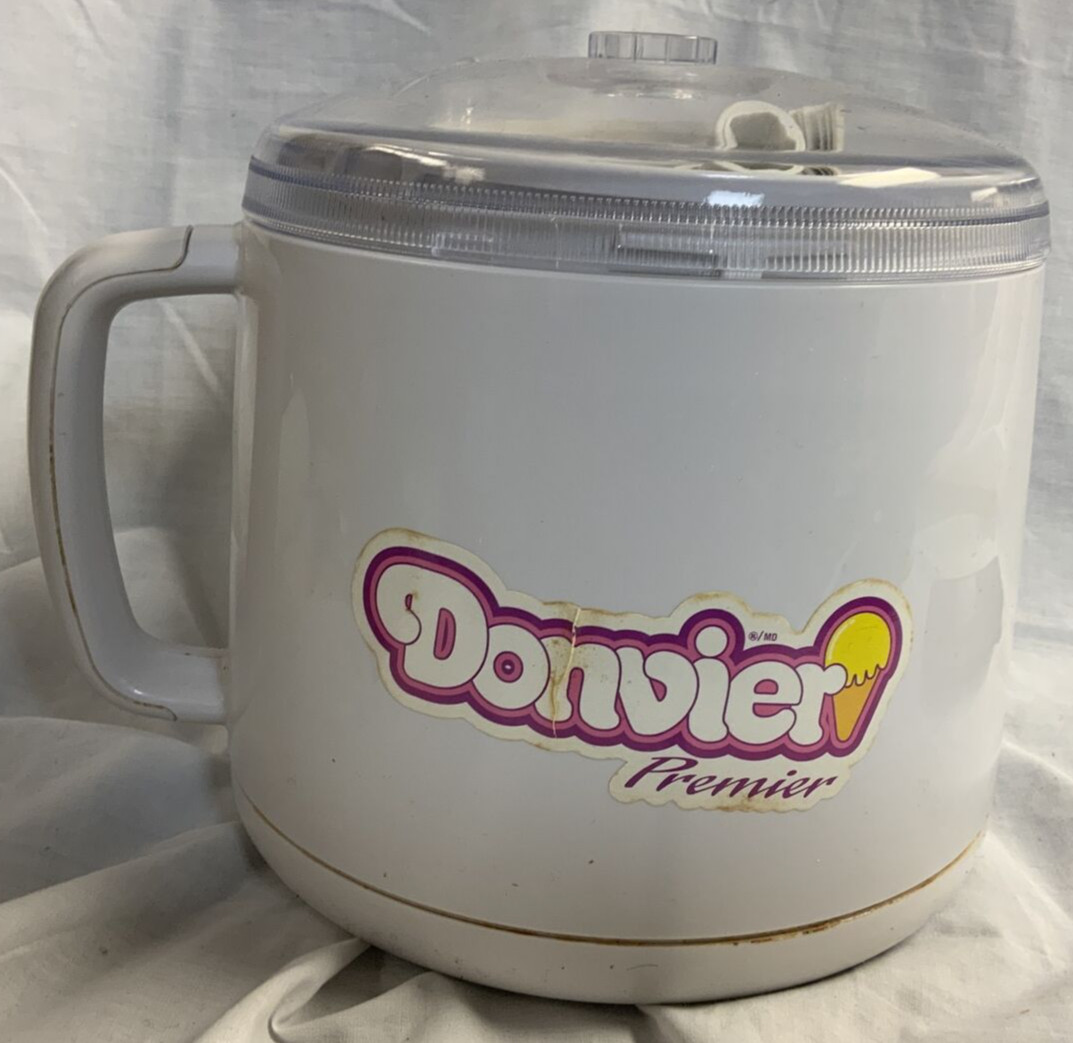 Vintage Donvier Premier Chillfast Frozen Dessert Ice Cream Maker Sherbet 1 Qt