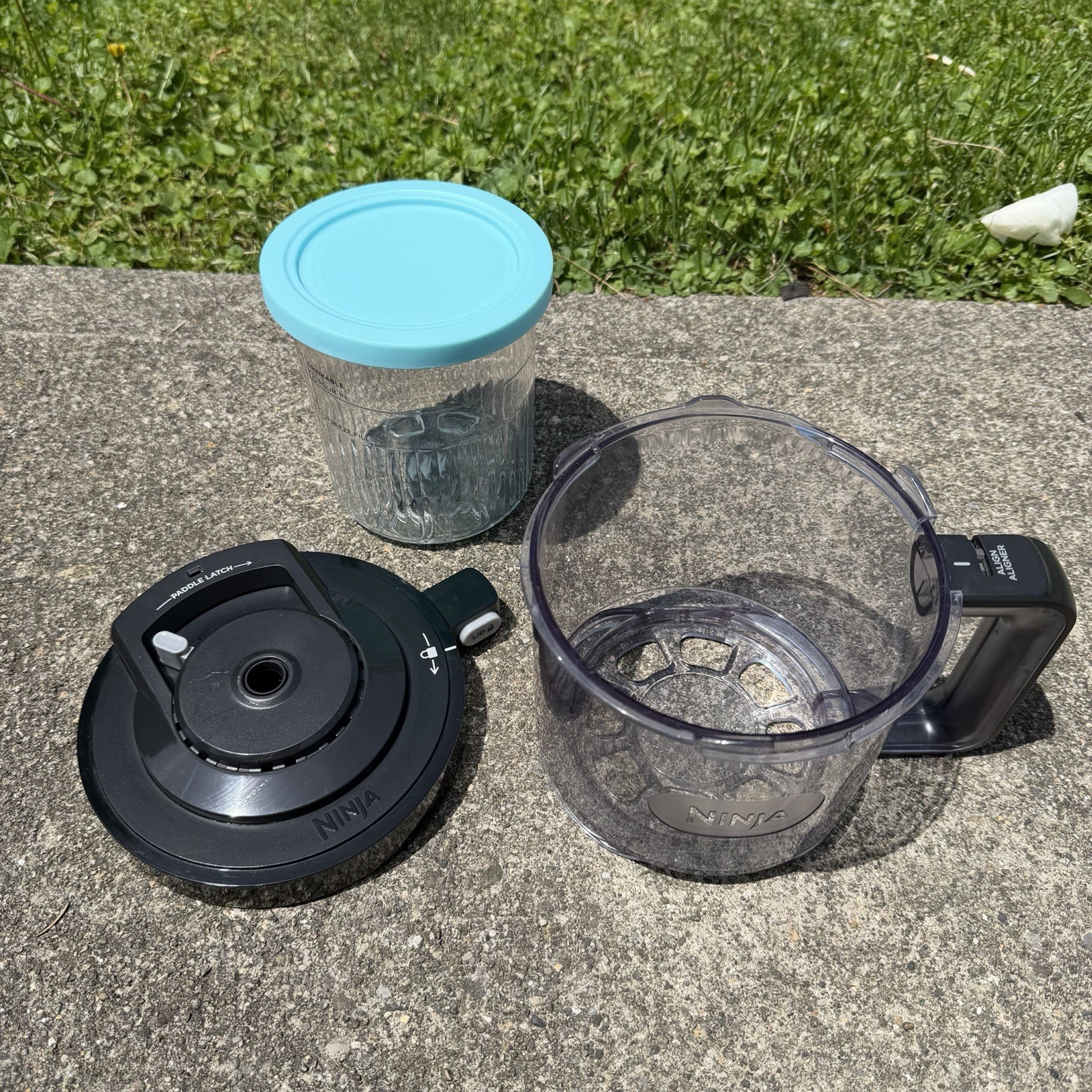 Ninja CREAMi Ice Cream Maker CN501 Replacement Parts Outer Bowl with Lid