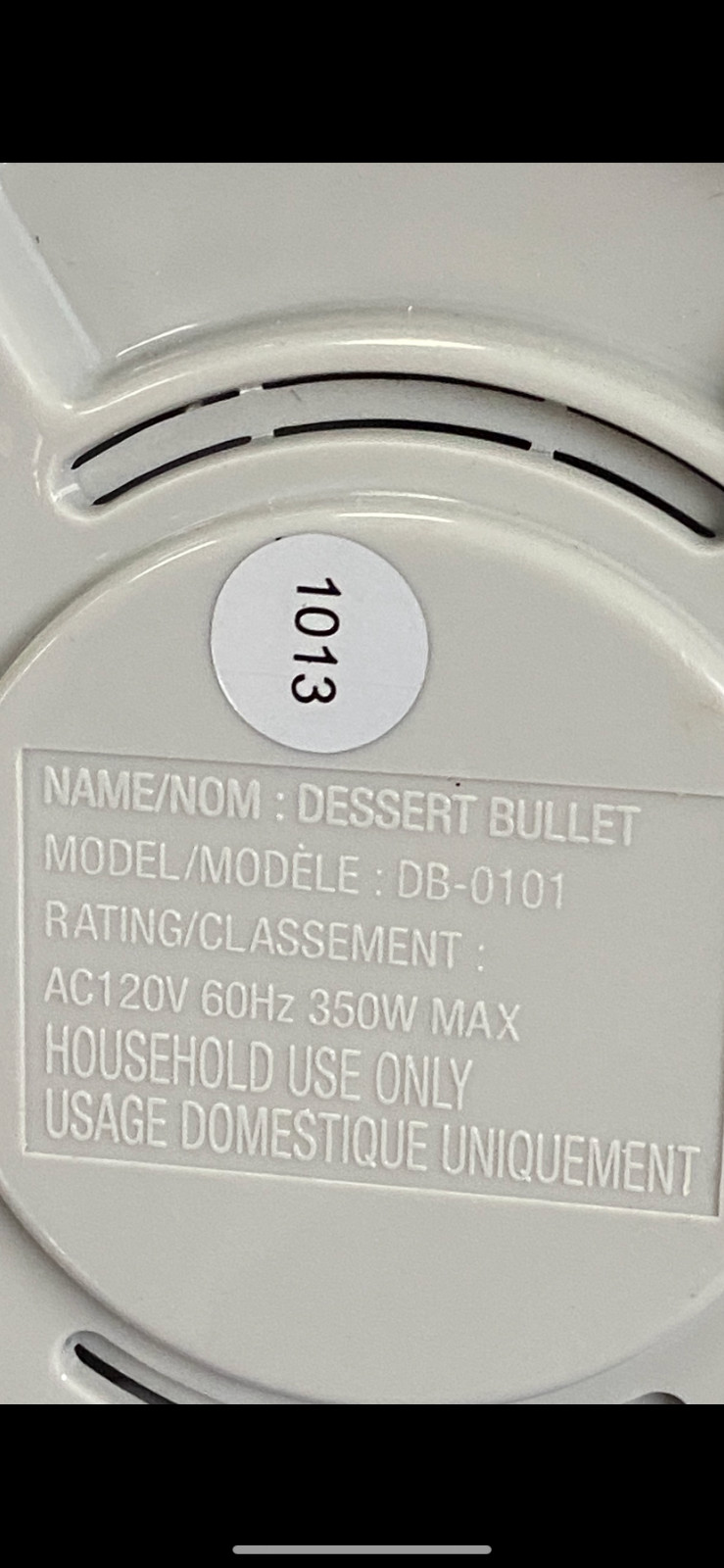 🍉 Magic Bullet Dessert Bullet Model DB-0101 Replacement Part AUGER OR STAR CAP