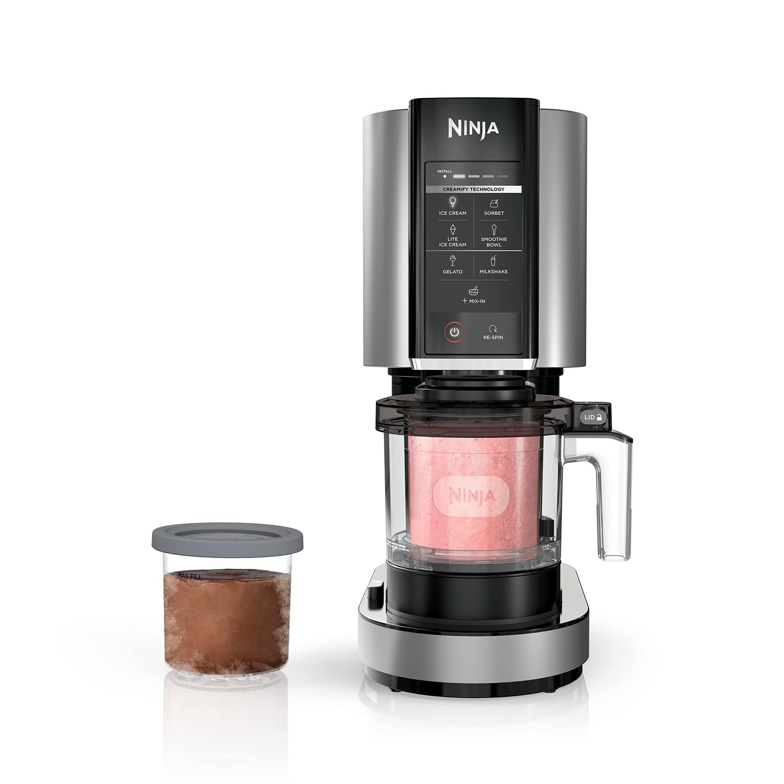 Ninja CREAMi NC301 Ice Cream Maker with 7 Programs & 2 Pint Containers