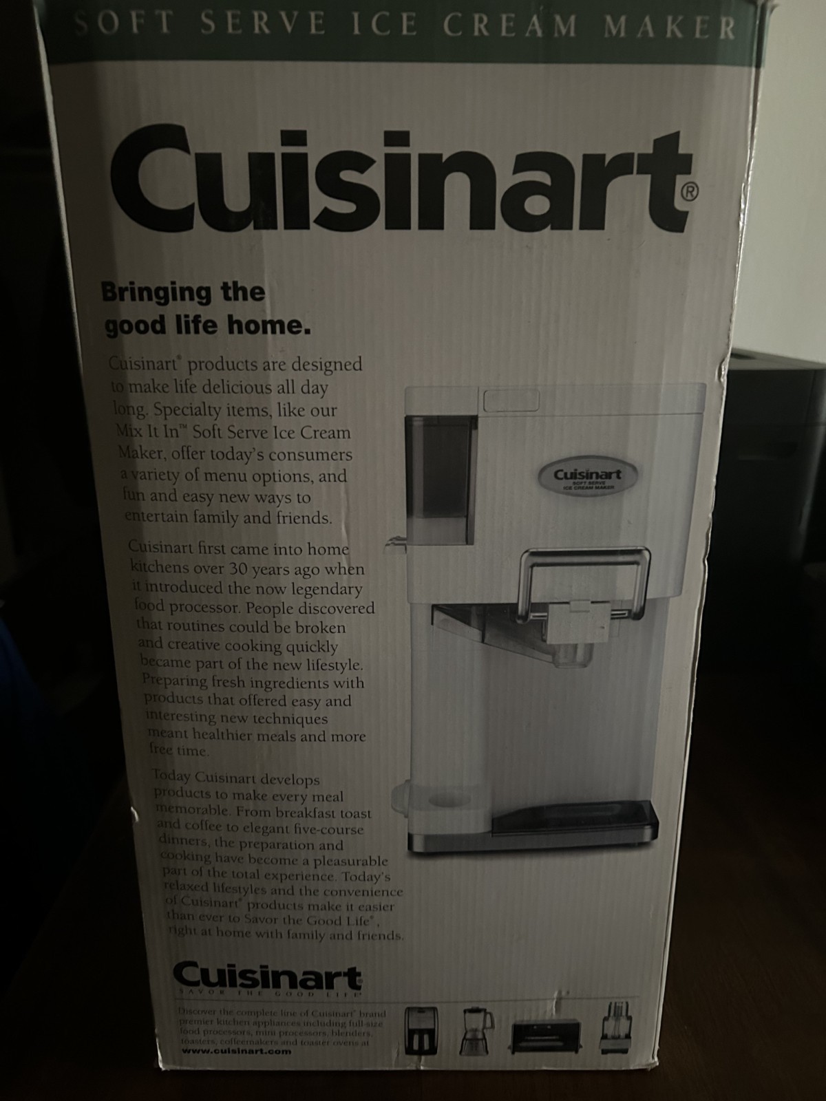 Cuisinart ICE-45 Mix It In Soft Serve 1.5 Quart Ice Cream Maker – Purple