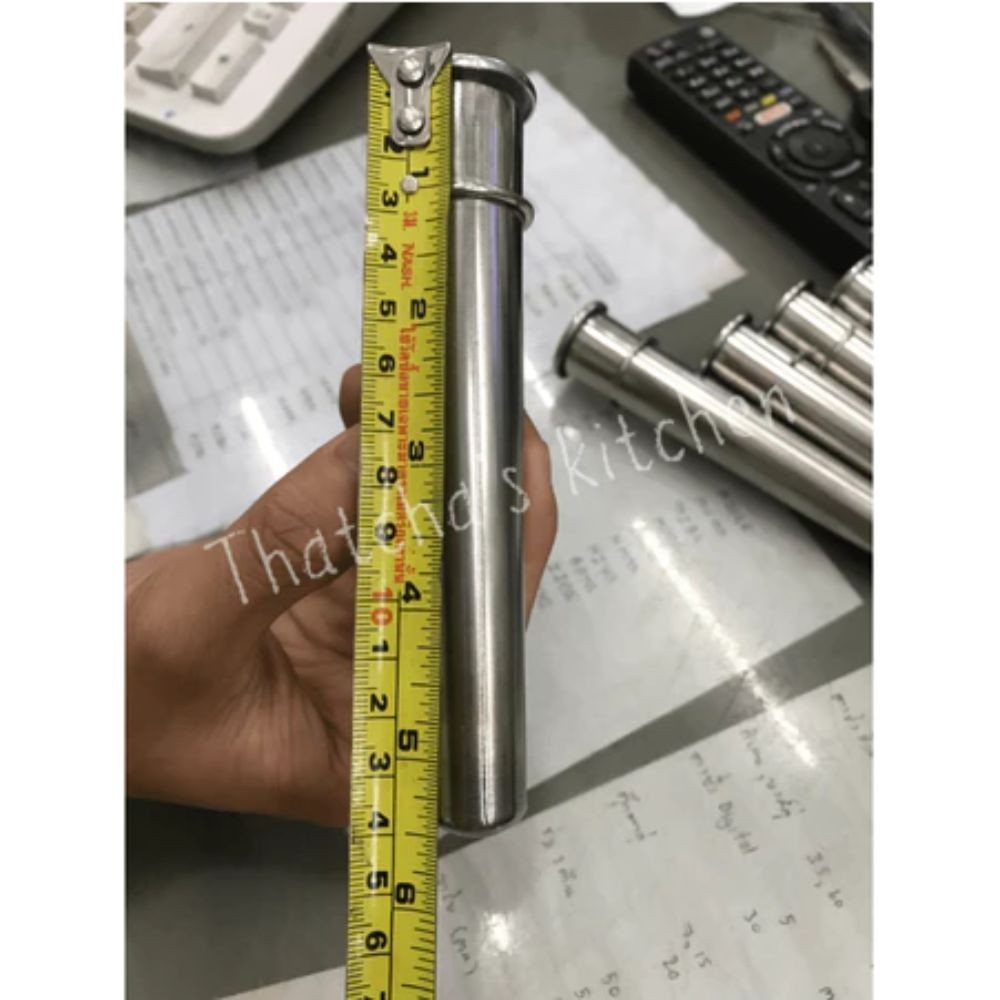Spare Ice Cream Tube Thai Popsicle Stainless Steel 304 Frozen Vintage Grade A.