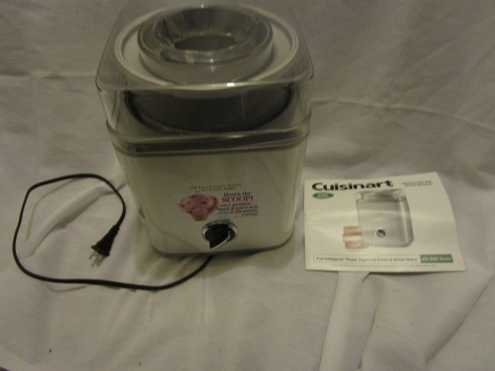 Cuisinart Pure Indulgence 2 qt Automatic Frozen Yogurt Ice Cream Maker ICE-308C