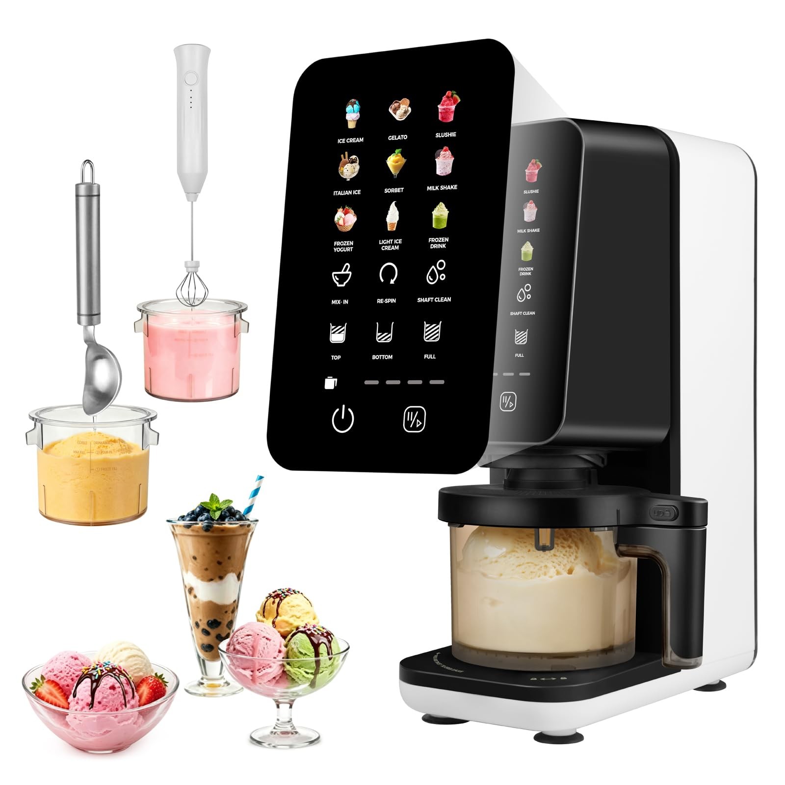 Electric Soft Serve Ice Cream Machine 12-in-1