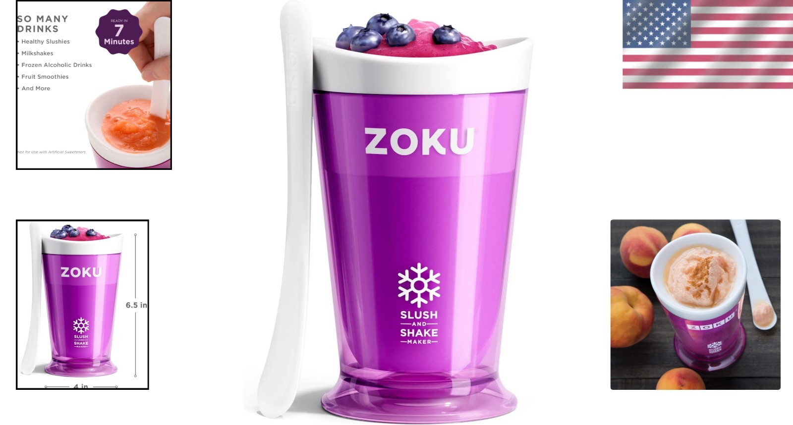 Quick & Easy Slush and Shake Maker – Family-Friendly Smoothie Machine – Purple