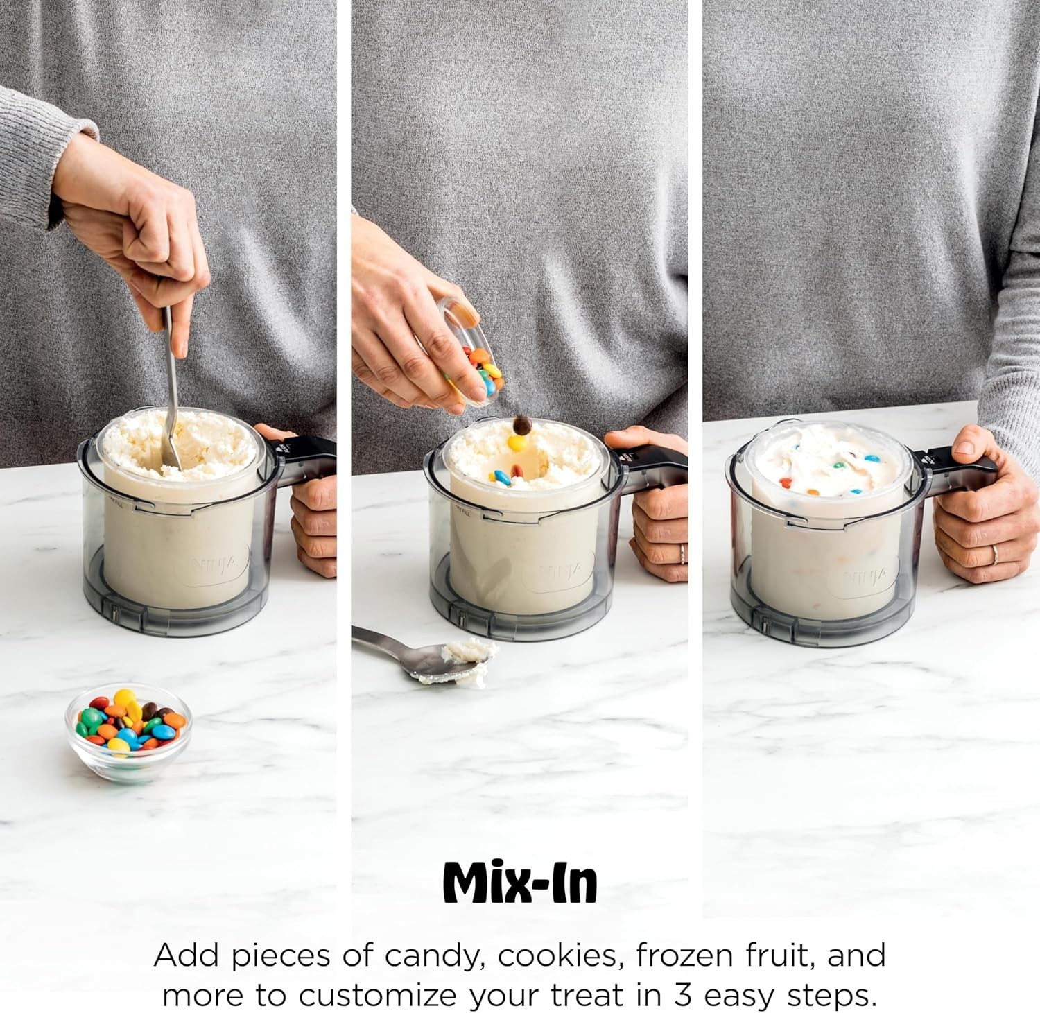 Ninja CREAMi Deluxe Ice Cream Maker | 11-in-1 Create Frozen Desserts /Silver