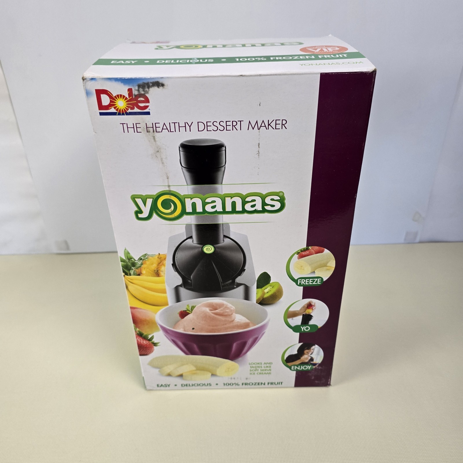 Yonanas Classic 200W Soft Serve Dessert Maker – Silver