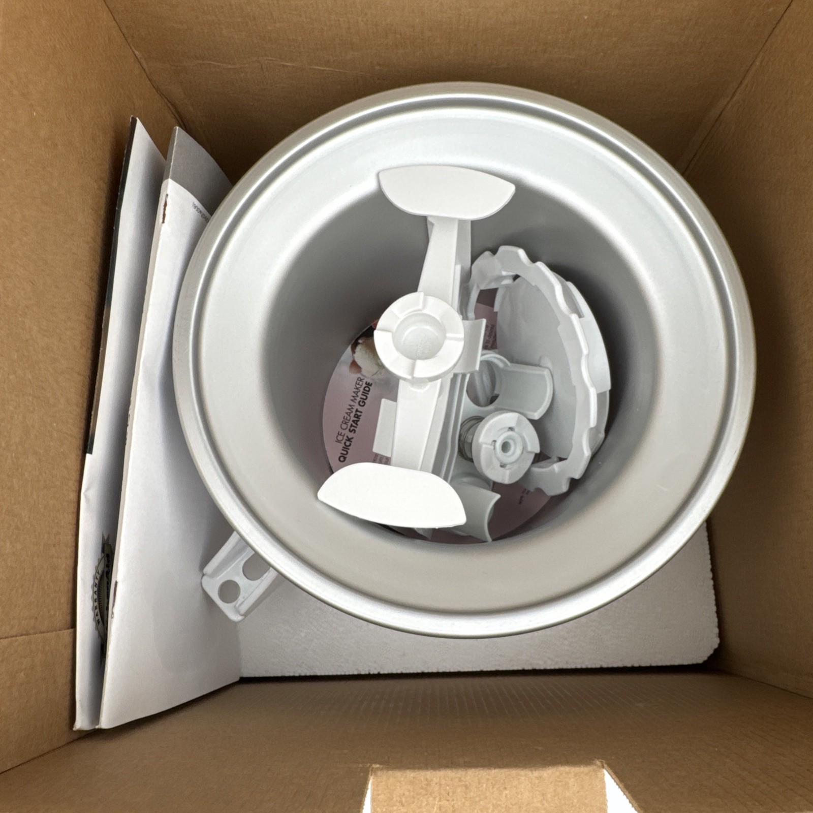 KitchenAid KICA0WH Ice Cream Maker Attachment Open Box Fits ALL KA Stand Mixers!