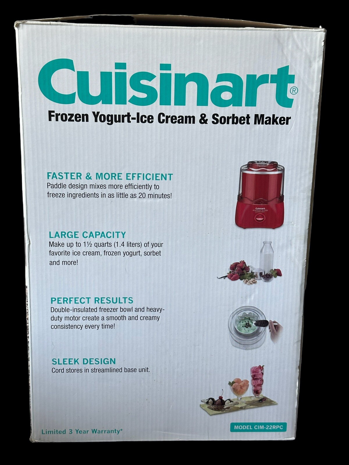 Cuisinart ICE-21R Frozen Yogurt-Ice Cream & Sorbet Maker – Red