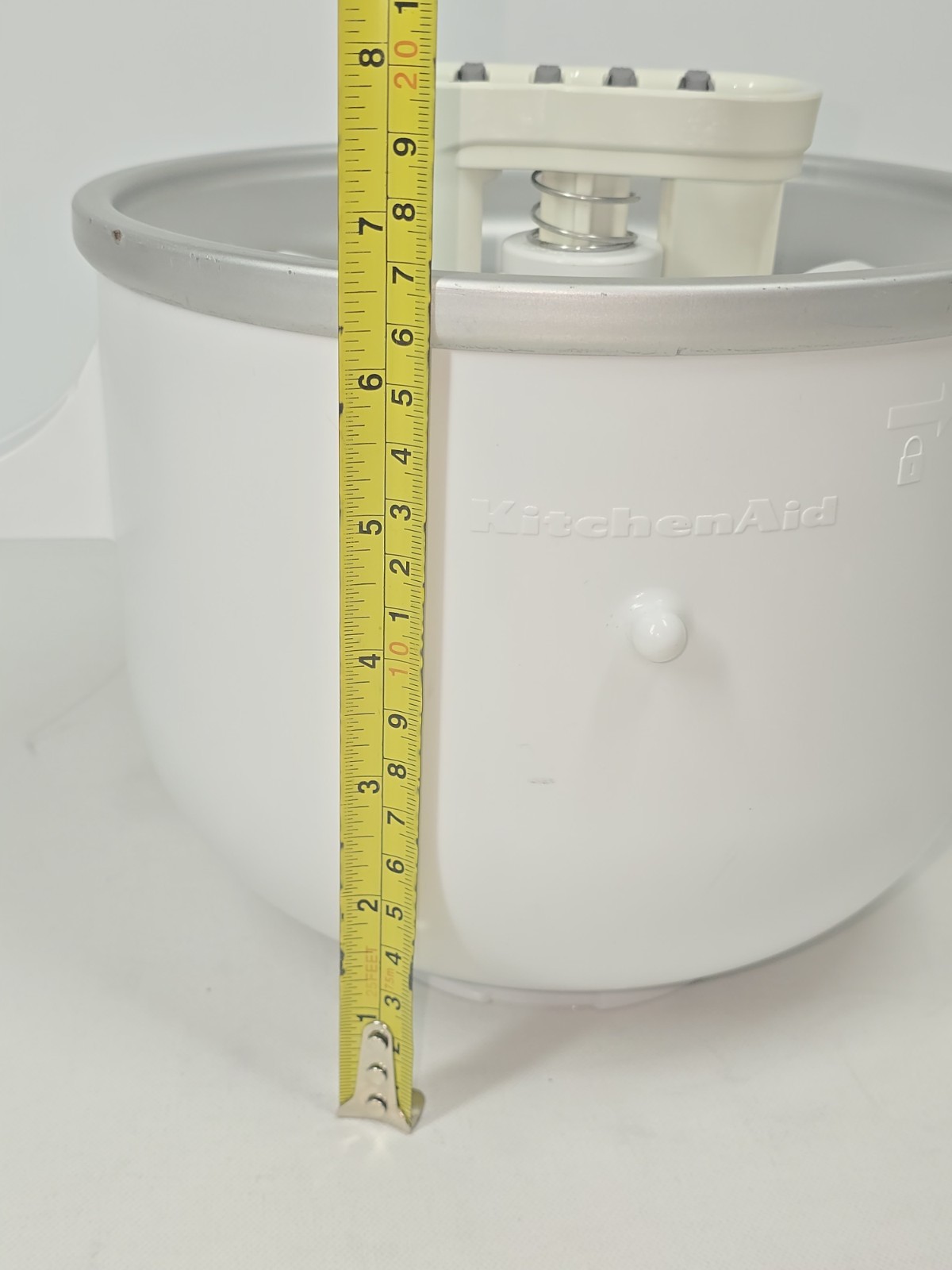 KitchenAid Stand Mixer Ice Cream Maker Attachment 2Qt KIA0WH Complete w/ Manual