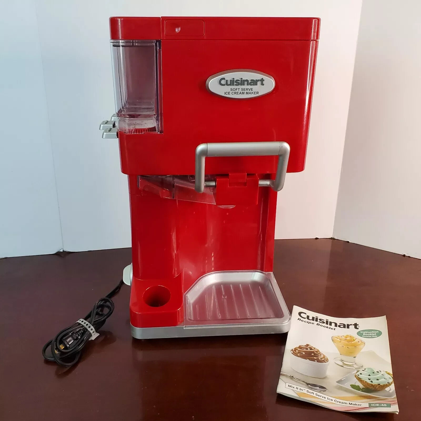 Cuisinart ICE-45 Mix It In Soft Serve 1.5 Quart Ice Cream Maker – Used 1 time