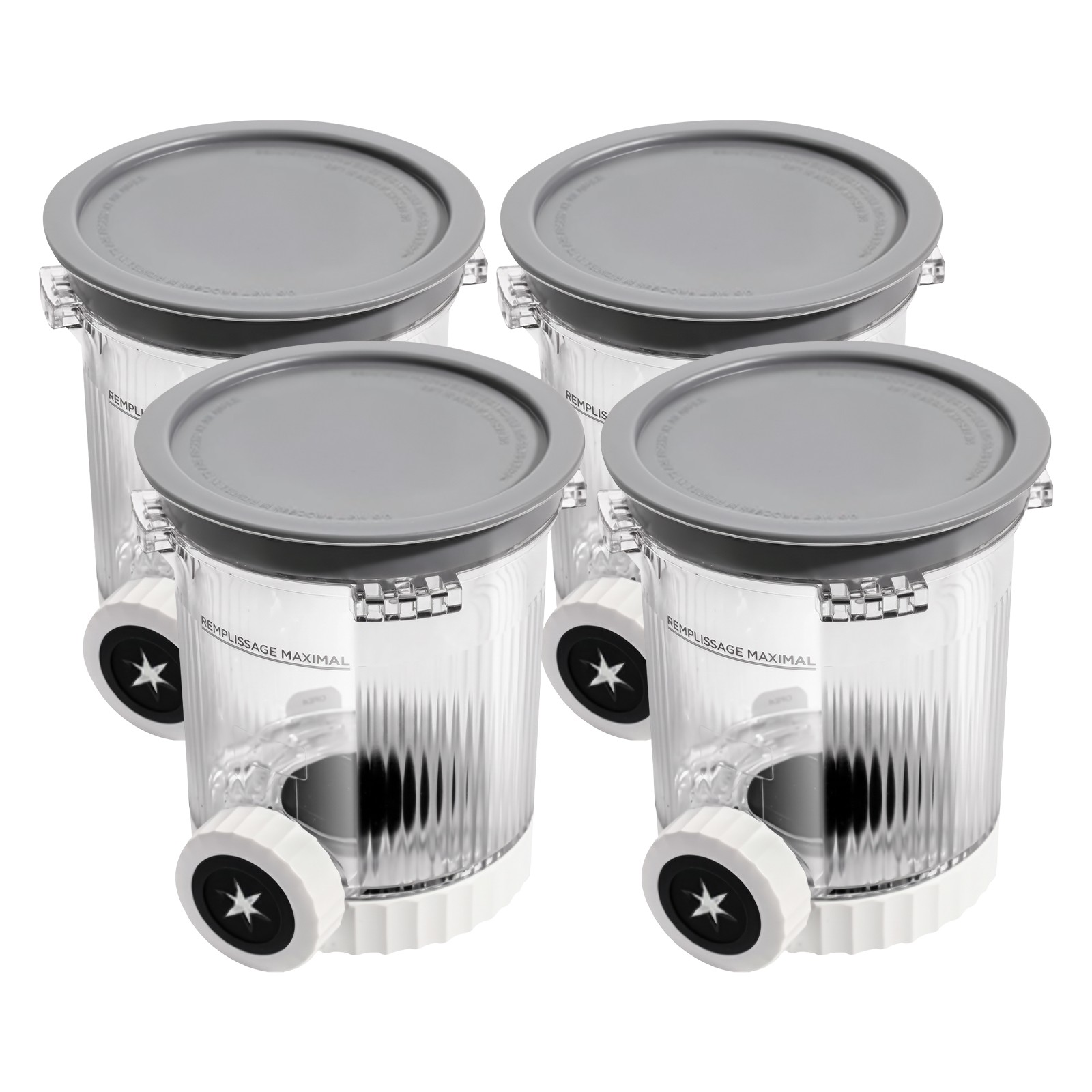 4 Pack 16oz Creami Pint ContainersCompatible Ninja NC700 NC701 Ice Cream Maker