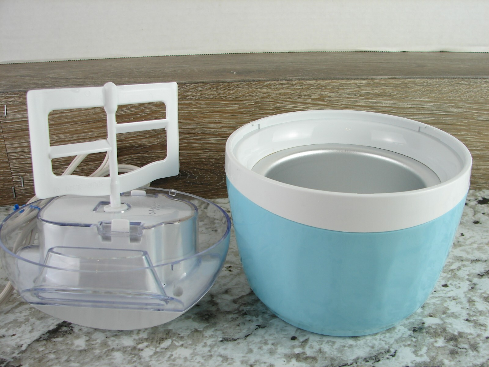 Nostalgia ICM500 Blue 1-Pint Electric Ice Cream Maker Frozen Yogurt Sorbet