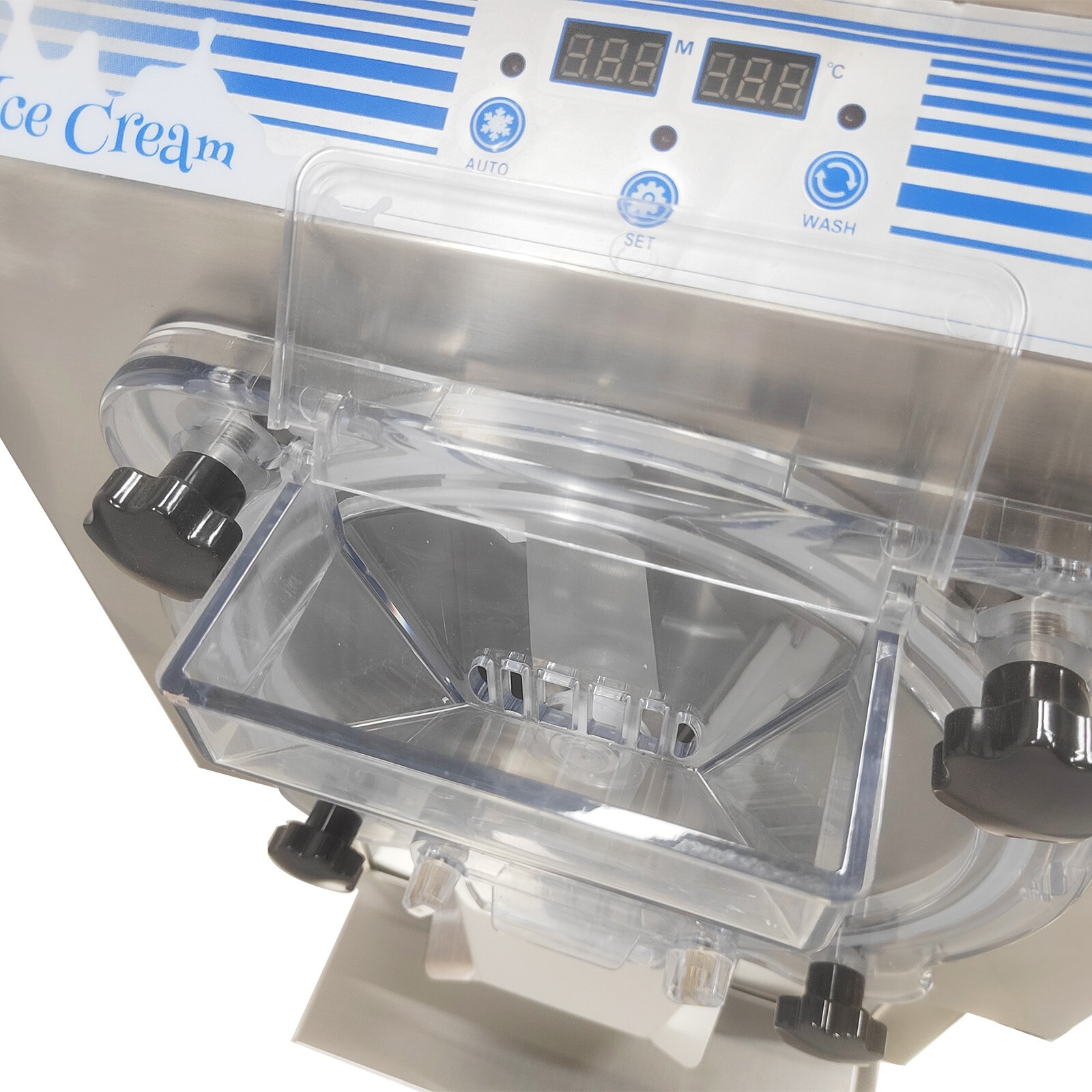 110V Hard Ice Cream Machine High Efficiency Auto Hard Ice Cream Maker 18-25L/h
