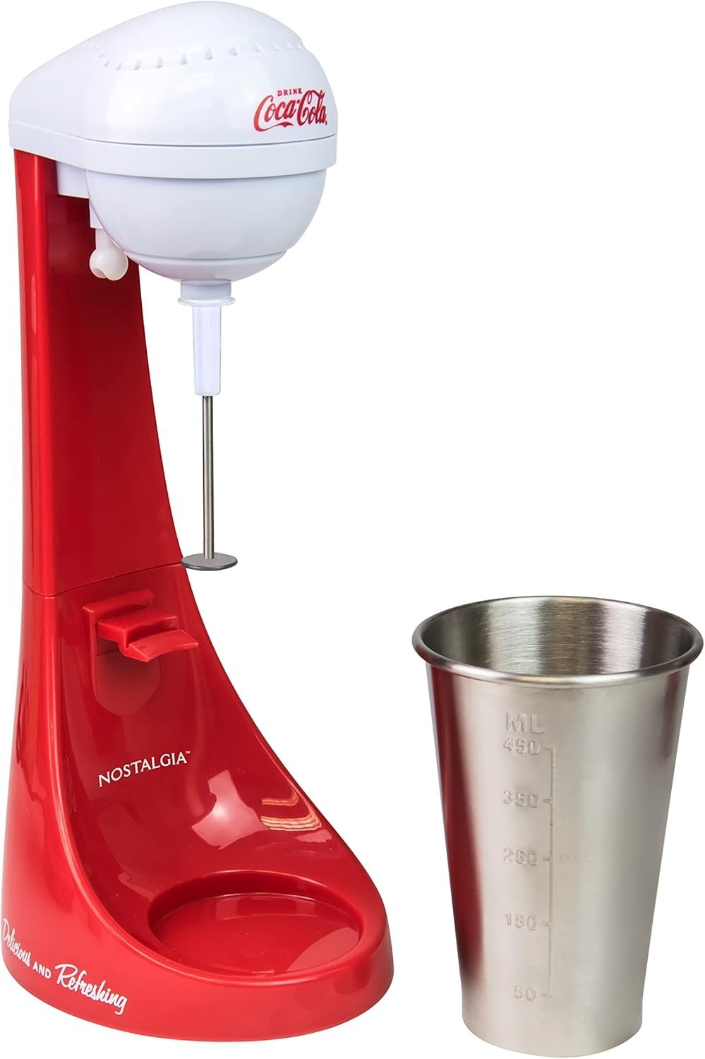 Two-Speed Electric Coca-Cola Limited Edition Milkshake Maker and Drink Mixer,…