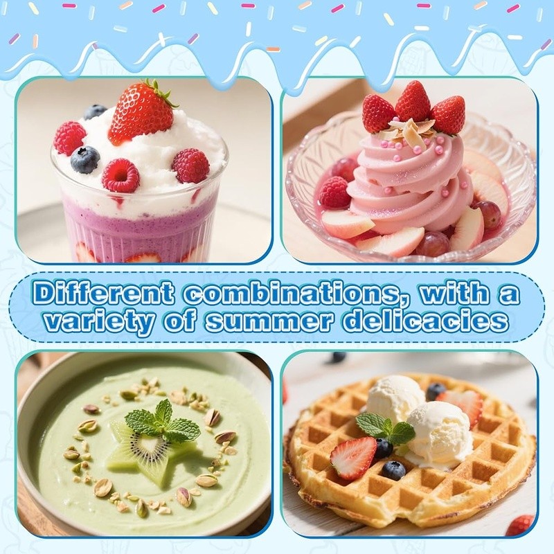 Fruit Sorbet Maker Ice Cream Machine Dairy Free Easy Clean Healthy Snacks New