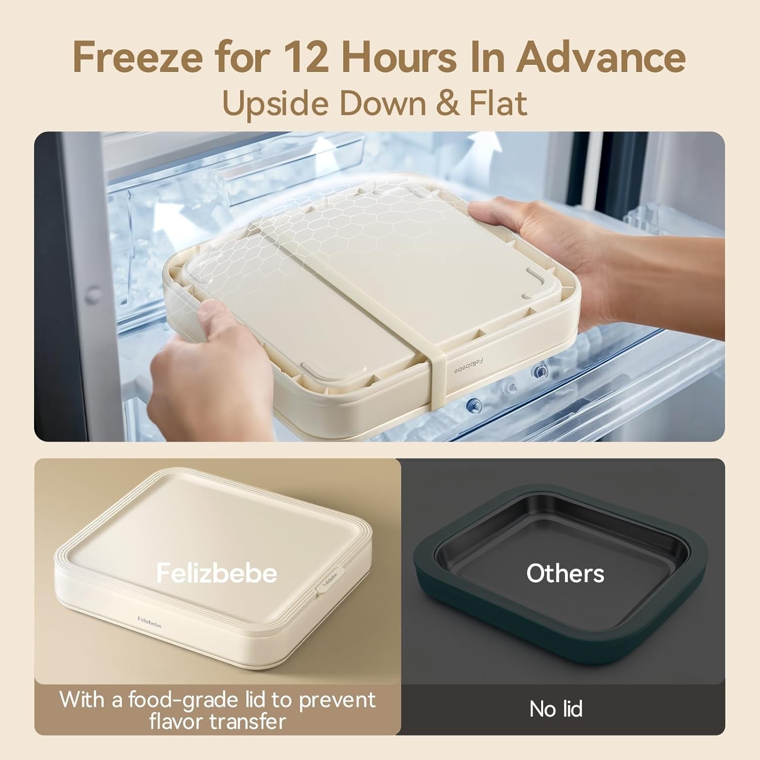 Rolled Ice Cream Maker Instant Ice Cream Roller Tray W/ Lid & 2 Spatulas Food