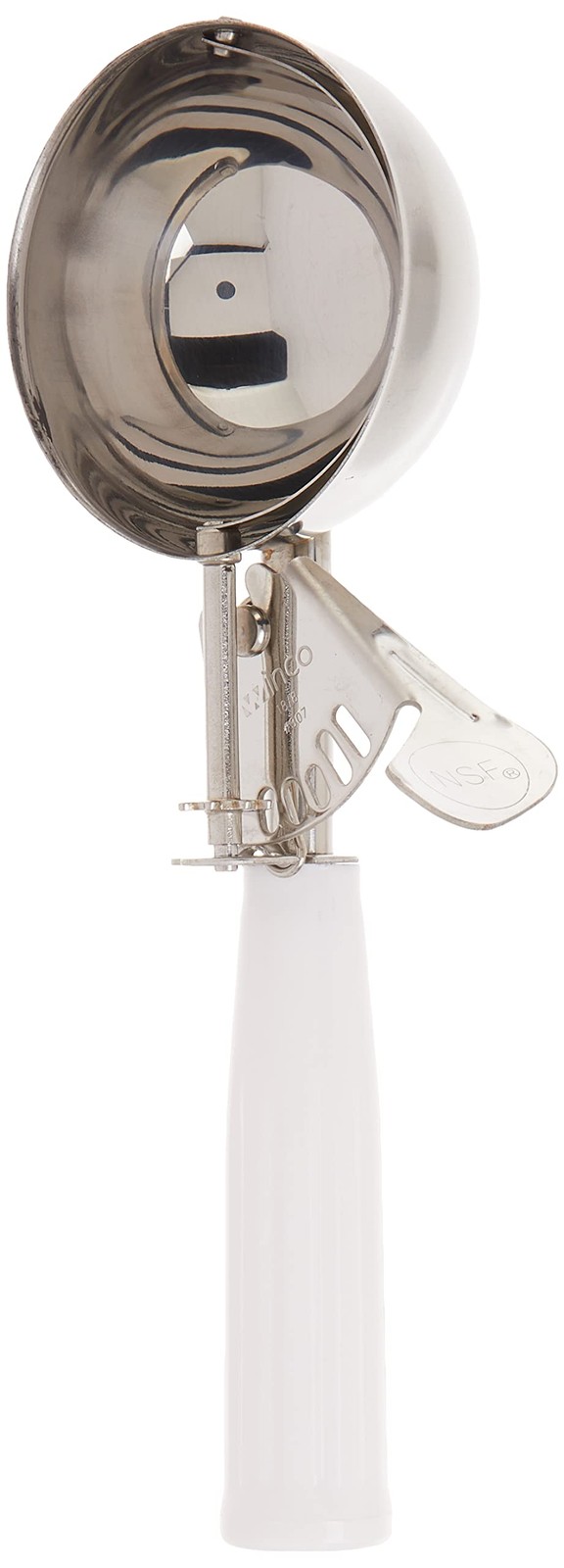 Ice Cream Disher No.6 Plastic Handle White Stainless Steel Scoop Server Tool