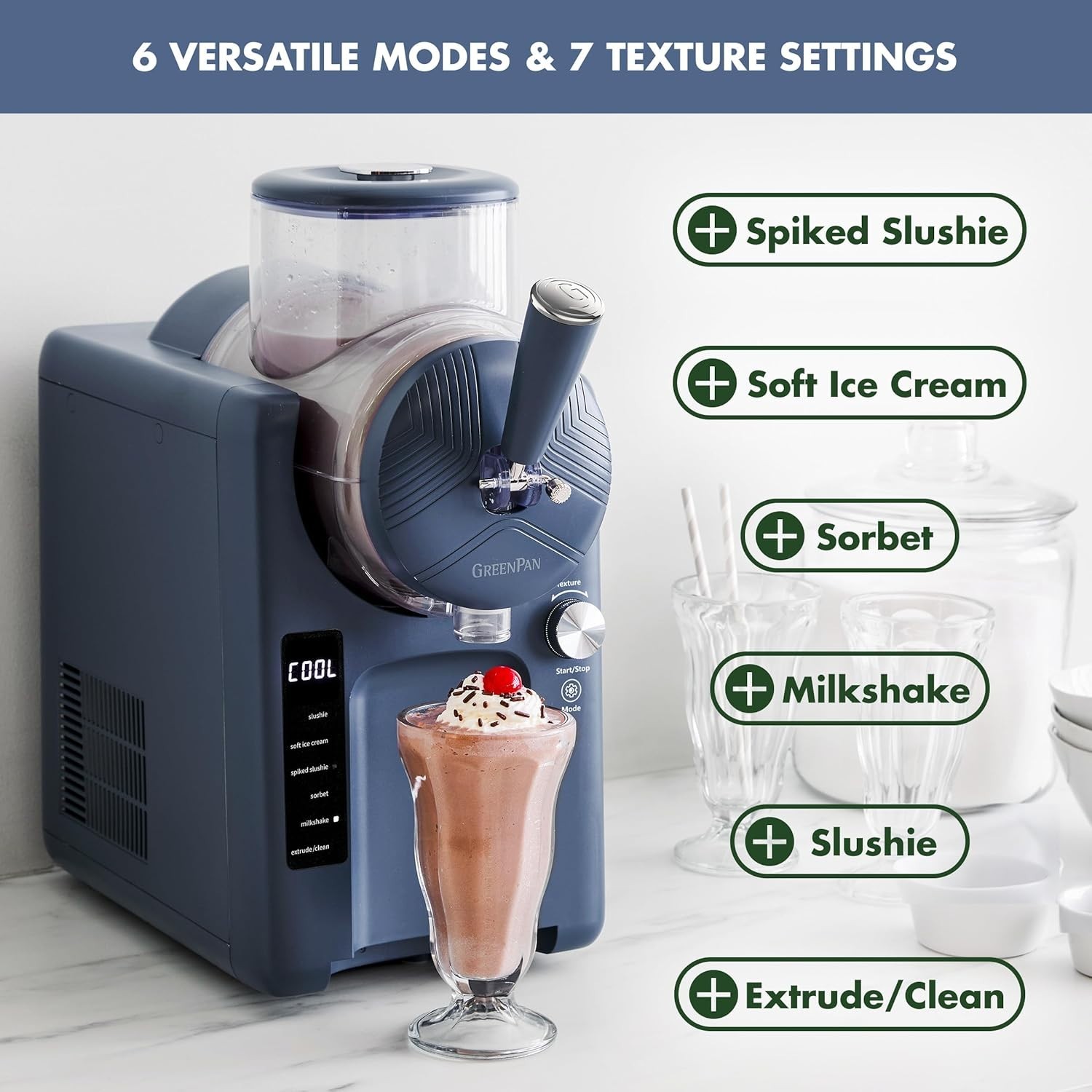 Frost Ice Cream Maker & Slushie Machine, Soft Serve, Sorbet, Margaritas, Milksha