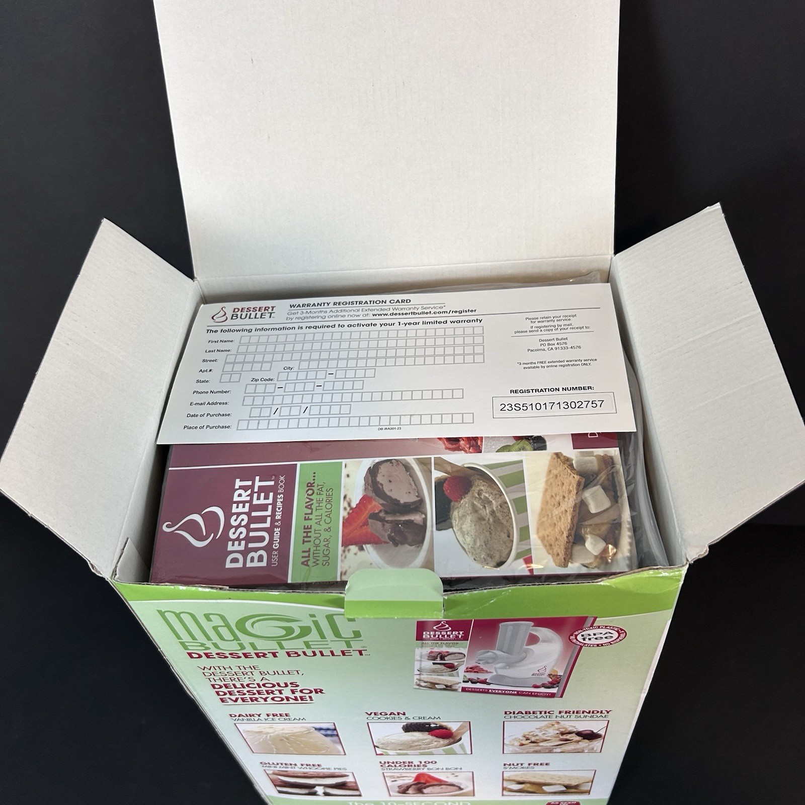 Magic Bullet Dessert Bullet 10 Second Healthy Dessert Maker, New Open Box