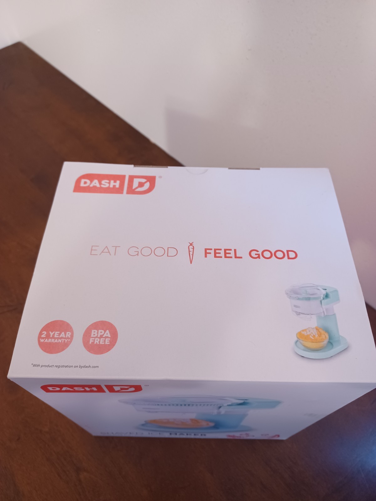 DASH SHAVED ICE MAKER AQUA BLUE STAINLESS STEEL BLADES BRAND NEW IN ORIGINAL…