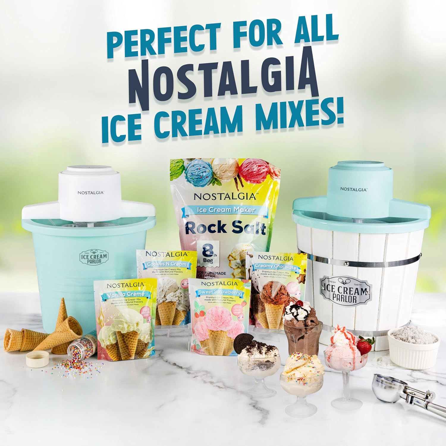 Maquina helado electrica estilo antiguo 4qt yogur gelato rapida cocina divertida