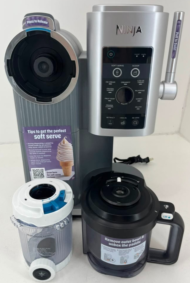 Ninja CREAMi Swirl 13-in-1 Soft Serve Ice Cream Machine – NC701