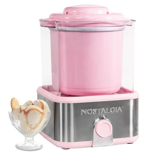 Create Homemade Ice Cream in 40 Mins – 2QT Stainless Steel Maker with Mix-Ins