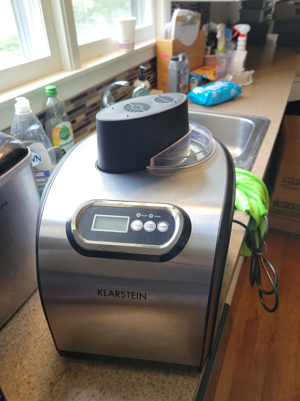 Klarstein Professional Ice Cream Ready Frozen Yogurt Machine Ice Cream 1.5L New