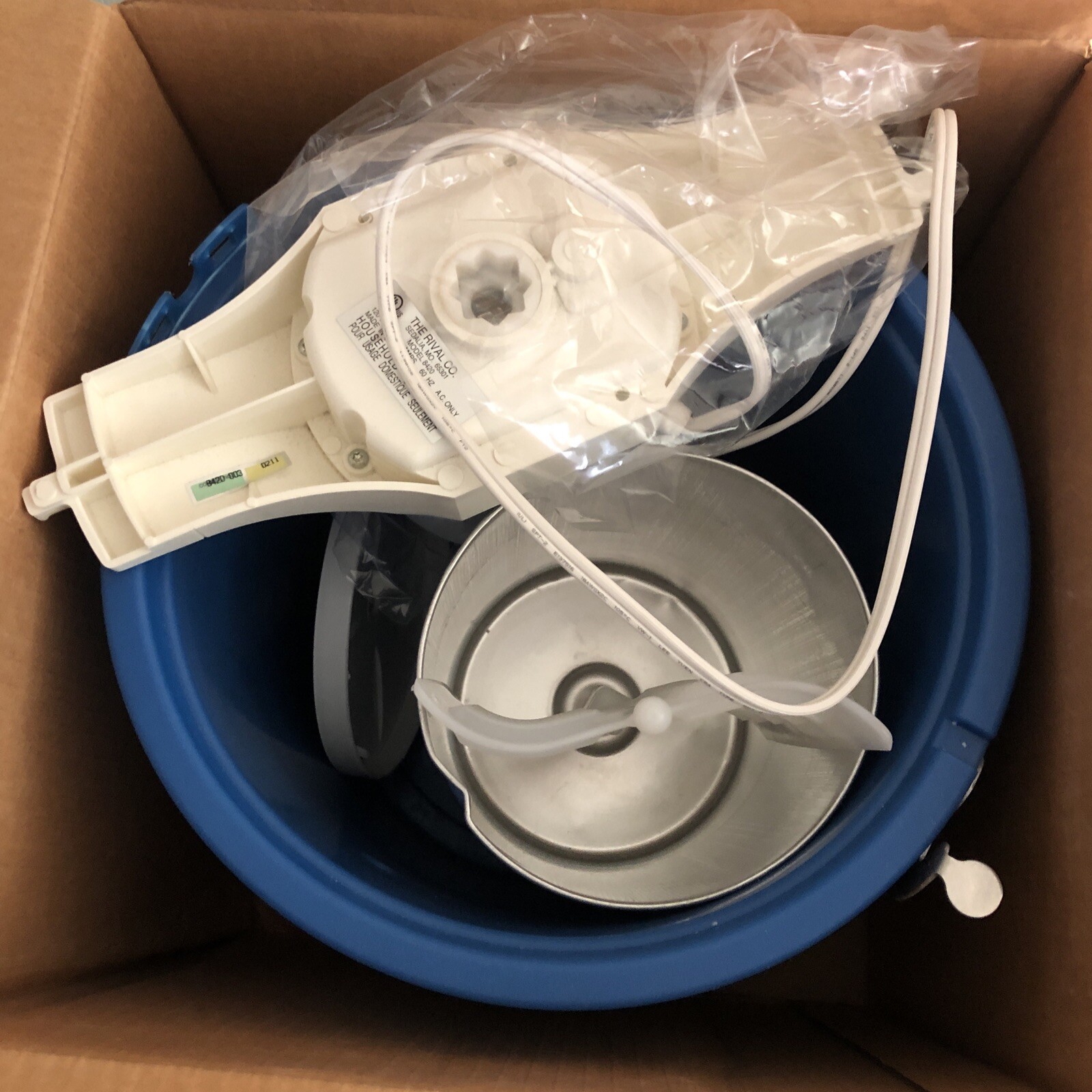 Rival Model 8420 TB 4 Quart Electric Ice Cream Maker