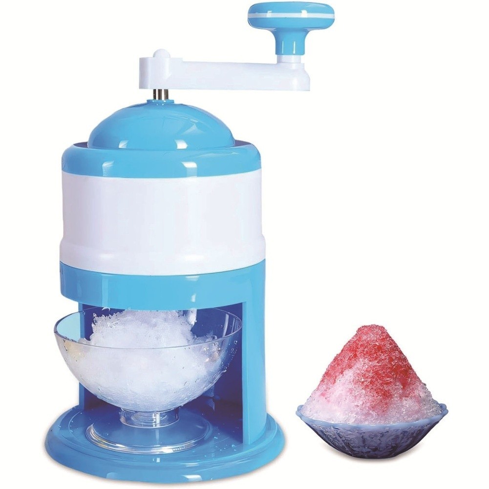Compact Manual Ice Shaver Machine 27×15.5x7cm Food Safe ABS for Home Ice Treats
