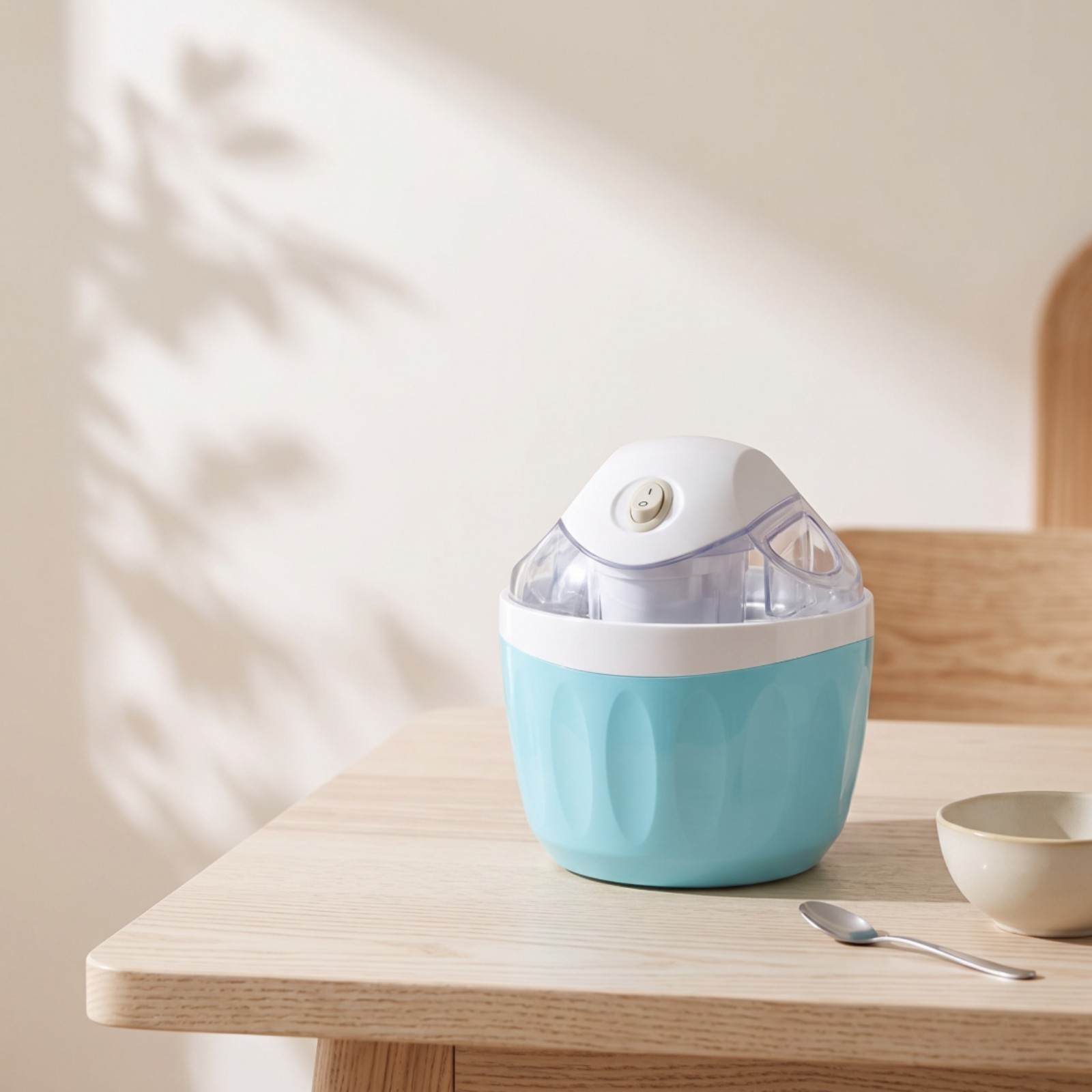 Ice Cream Maker Mini Ice Cream Machine One-Button for Home