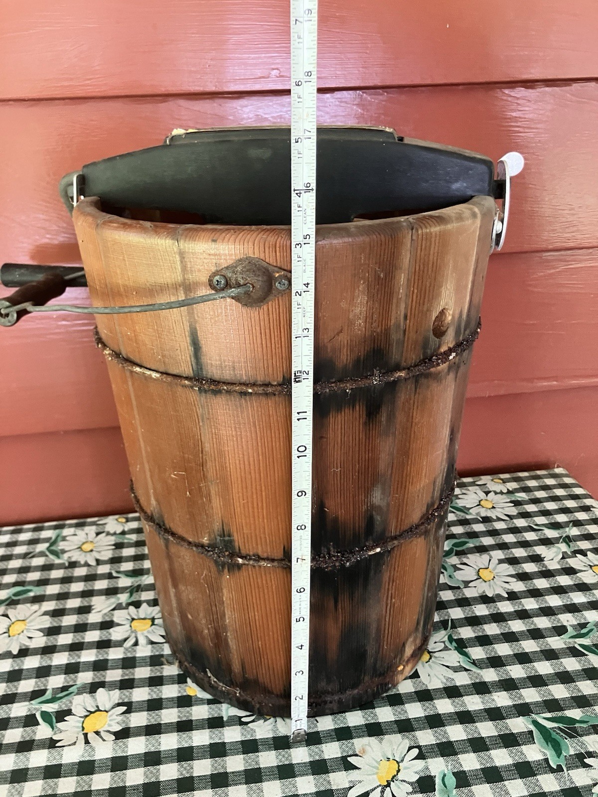 Vtg Sterling 6 Qt Ice Cream Freezer, Hand Crank, Very Rare, Extra Metal Canister