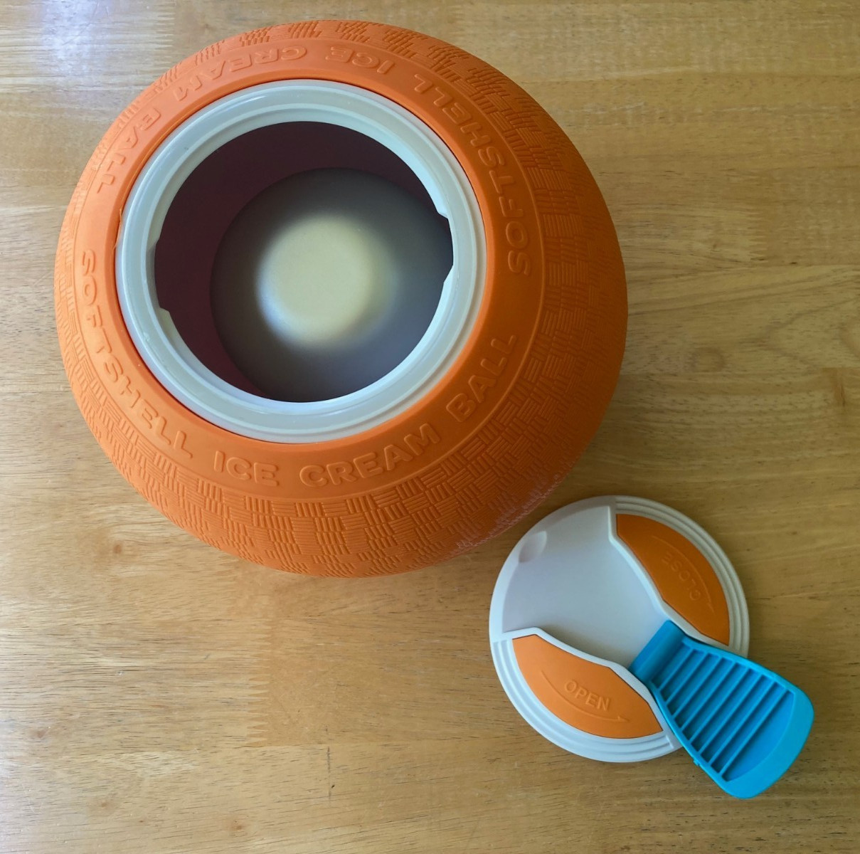 Yay Labs High Fives UCO Soft Shell Ice Cream Ball Ice Cream Maker Orange