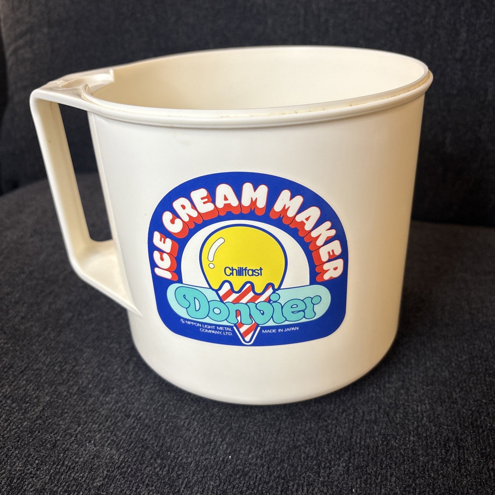 DONVIER CHILLFAST ICE CREAM MAKER ~ VINTAGE ~ 2 PINTS/ 1 QUART – BUCKET ONLY