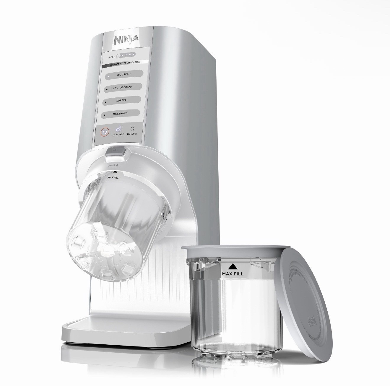 Ninja CREAMi Breeze NC100 30 Electric Ice Cream Maker, Silver