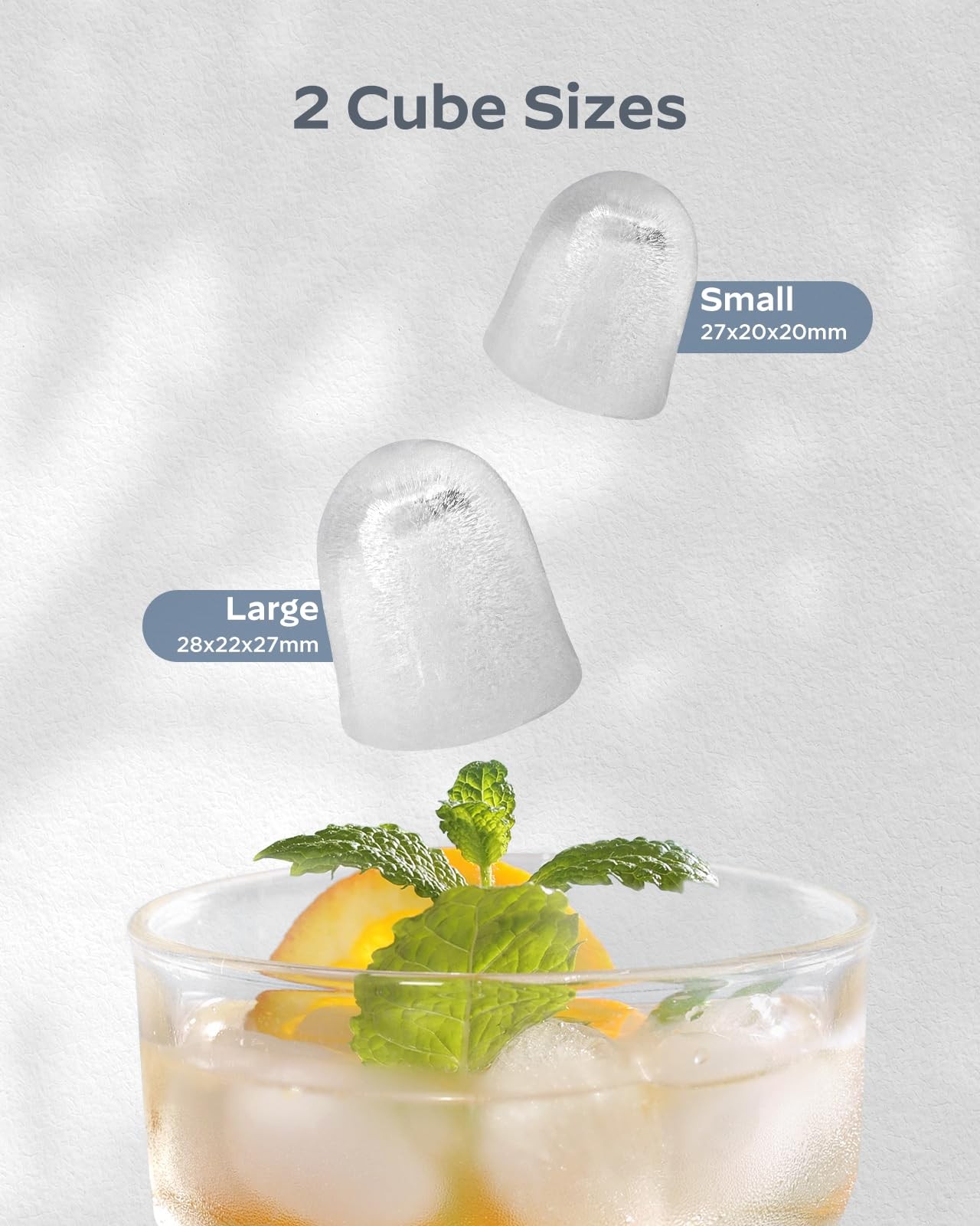 Silonn Ice Maker Countertop Portable Ice Machine Carry Handle Self-Cleaning Ice