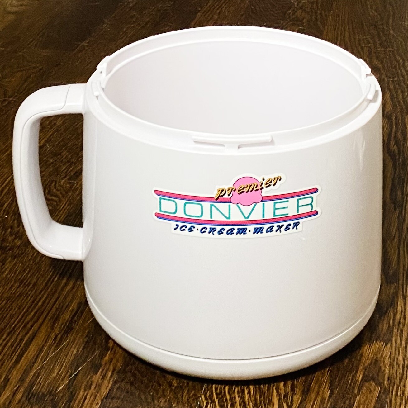 Donvier 1 Qt Ice Cream Maker Parts White *BOWL ONLY*EUC*VTG*