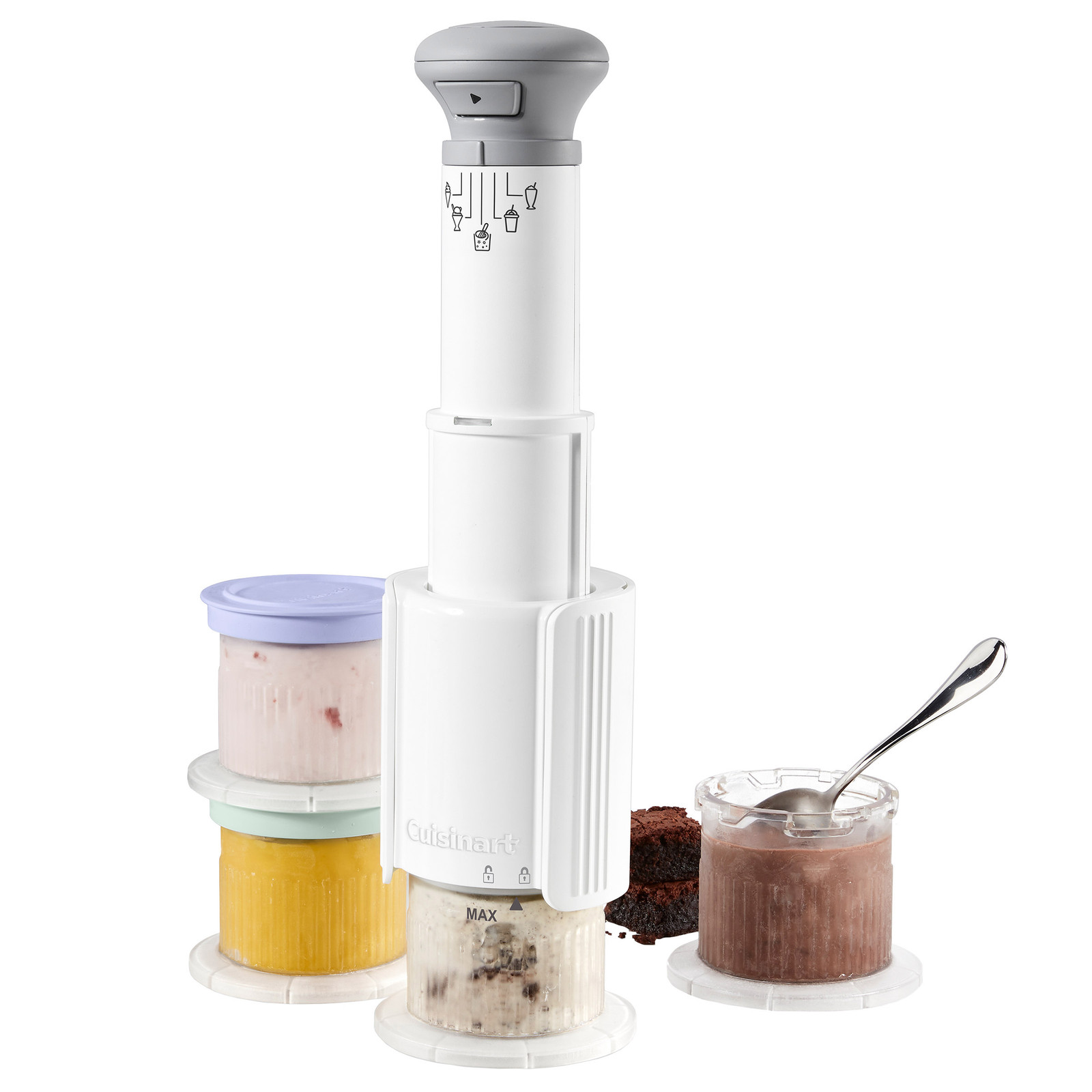 Cuisinart Fastfreeze Ice Cream and Frozen Treat Maker with 4 Half-Pint Cups NEW