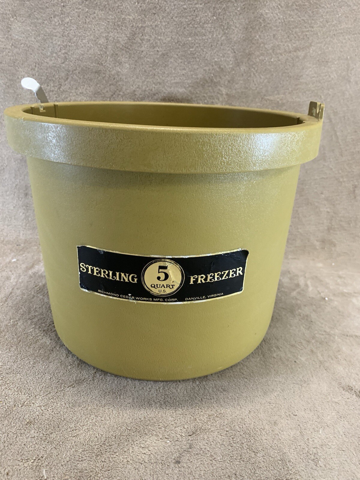 VTG Sterling Ice Cream Freezer Richmond Cedar Replacement Bucket 5 Qt for 165A