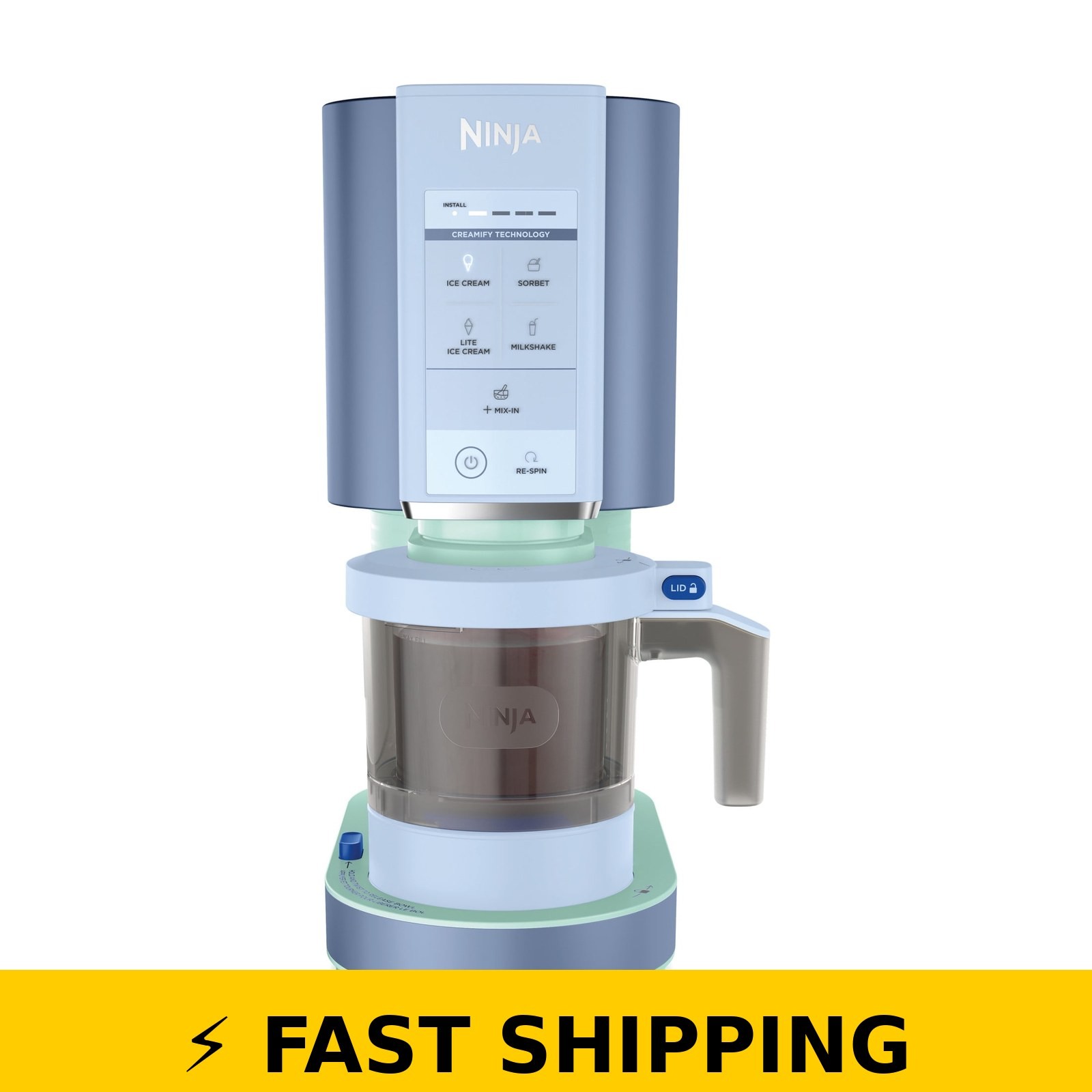 Ninja CREAMi Ice Cream Maker – Blue, 5 Programs, 2 Pints