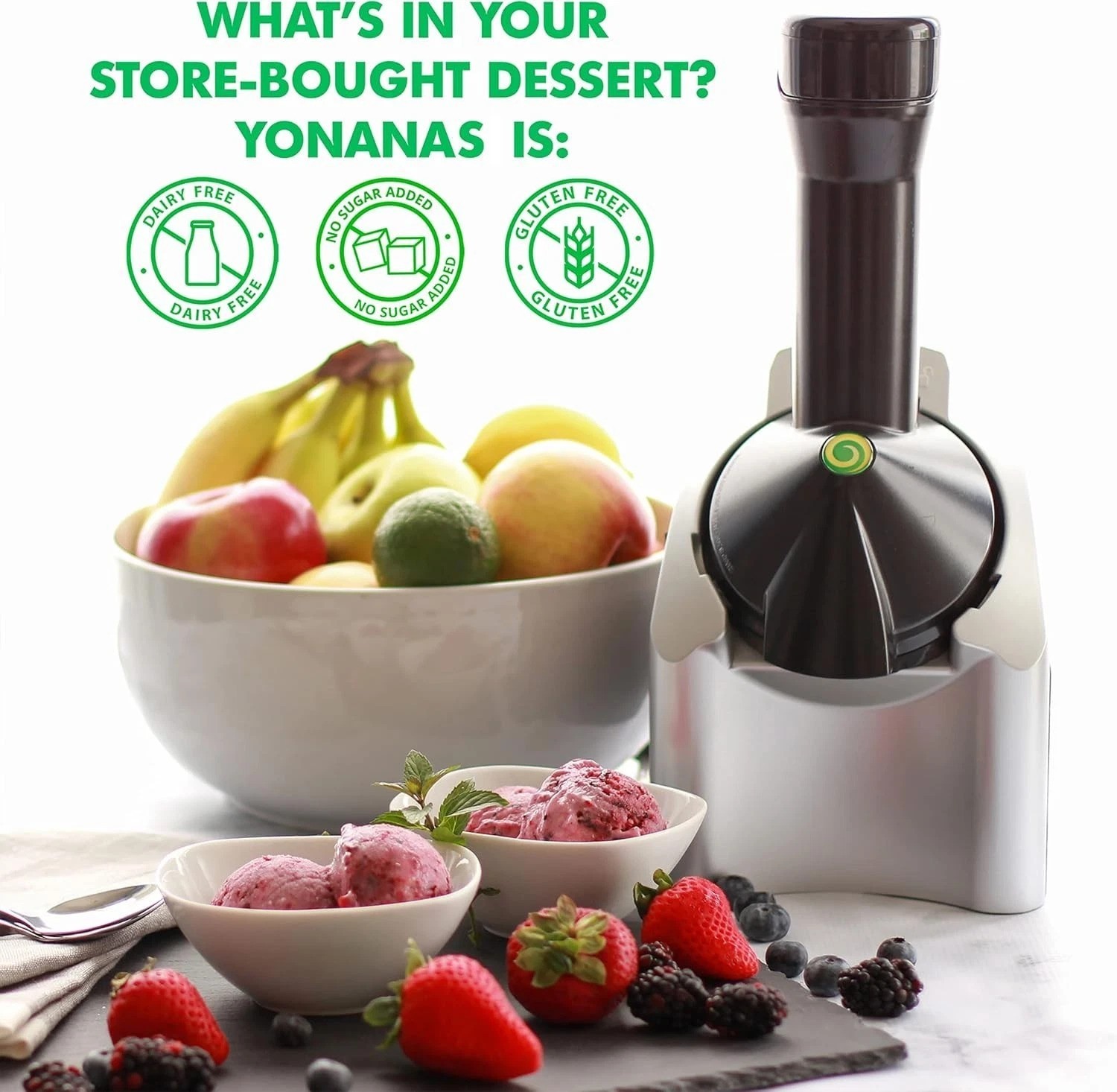Healthy 200W Frozen Soft Serve Machine – Create Guilt-Free Desserts Effortlessly