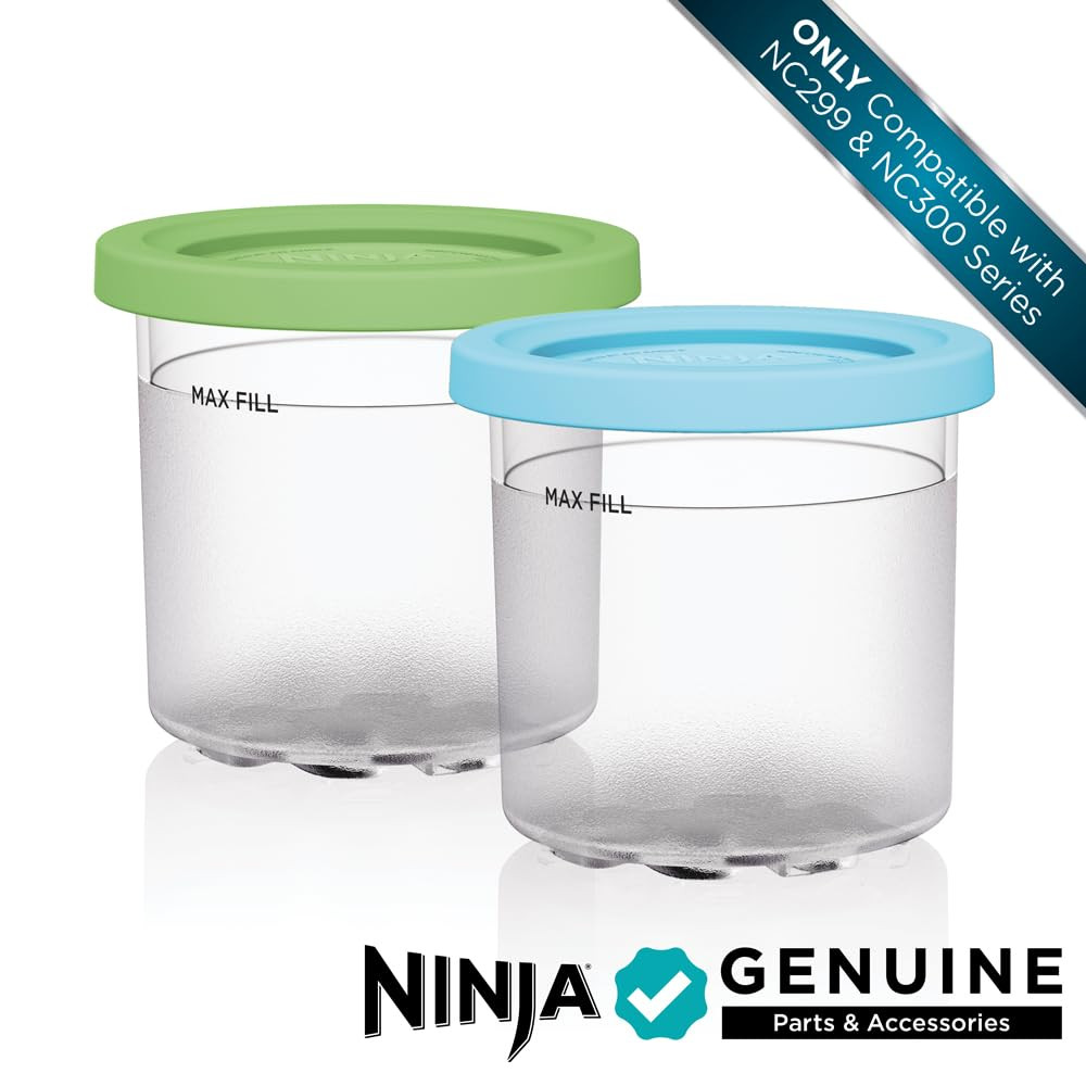 Ninja® Creami® Original Pints 2 Pack, Compatible with NC299AMZ & Nc300S Series C